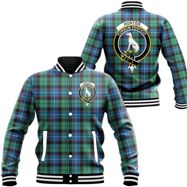 Hunter Ancient Tartan Classic Crest Baseball Jacket