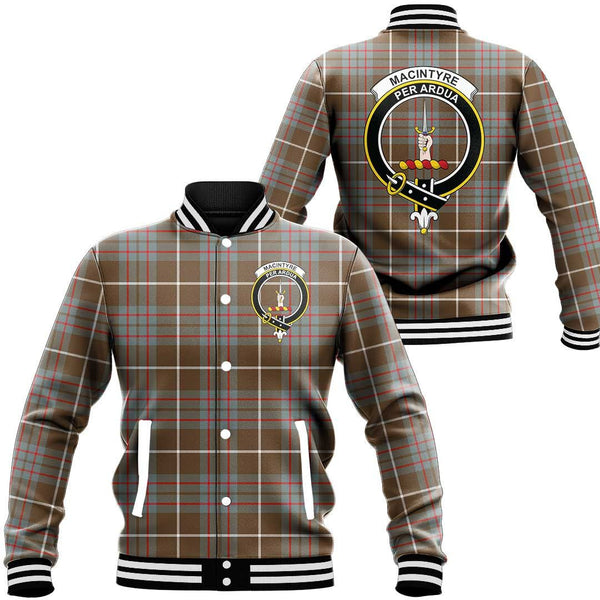 MacIntyre Hunting Weathered Tartan Classic Crest Baseball Jacket