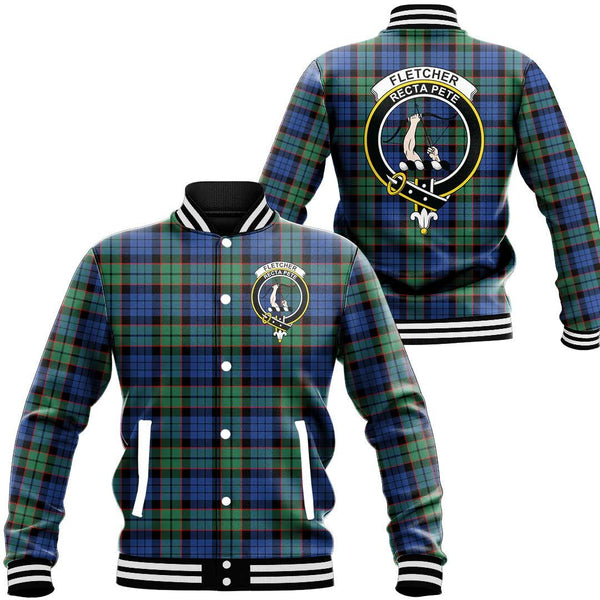 Fletcher Ancient Tartan Classic Crest Baseball Jacket