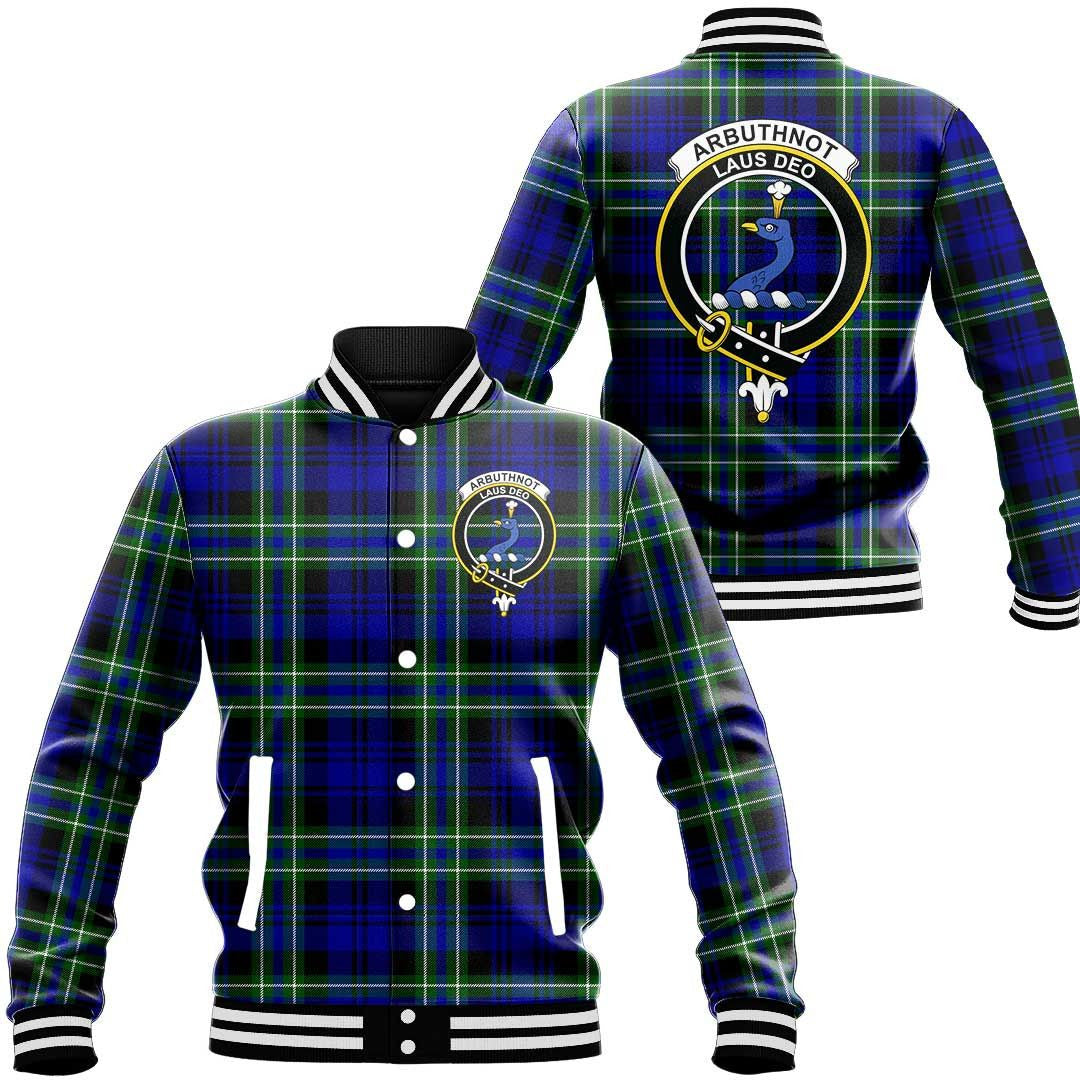 Arbuthnot Modern Tartan Classic Crest Baseball Jacket