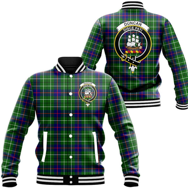 Duncan Modern Tartan Classic Crest Baseball Jacket