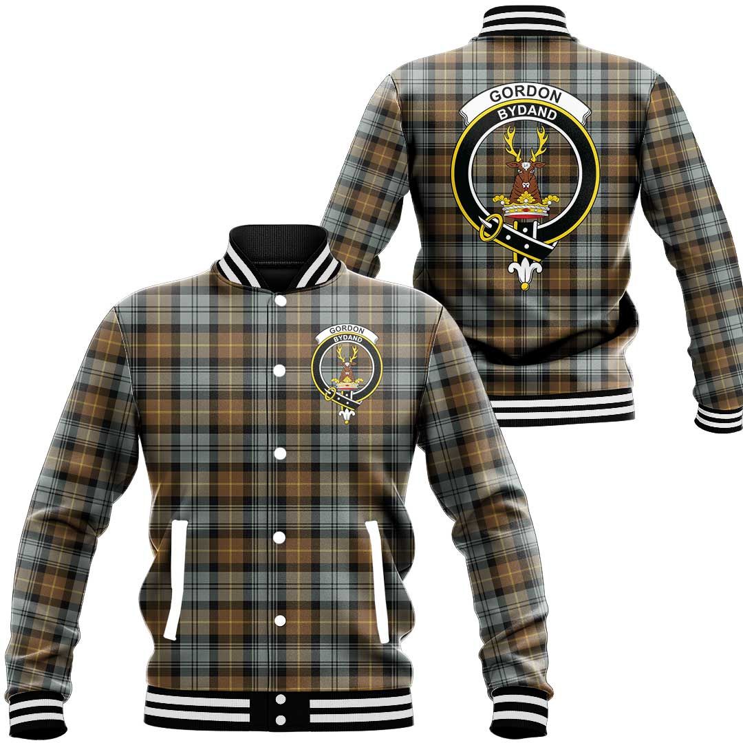 Gordon Weathered Tartan Classic Crest Baseball Jacket