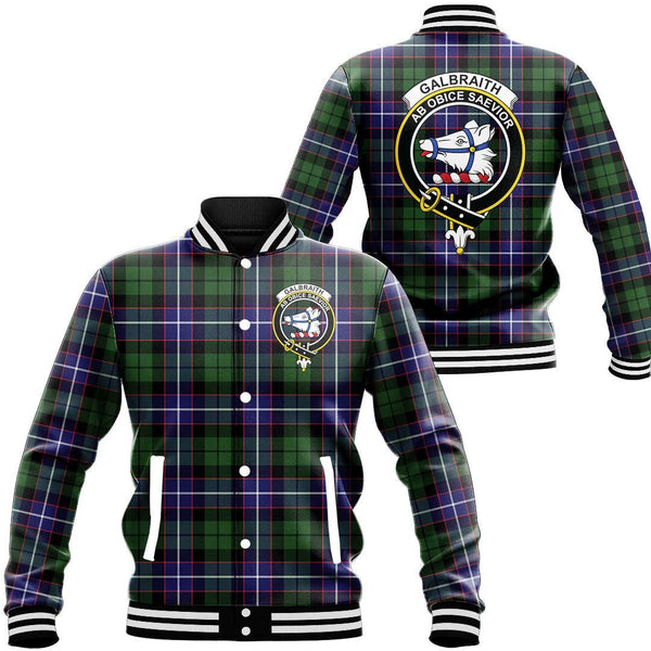 Galbraith Modern Tartan Classic Crest Baseball Jacket