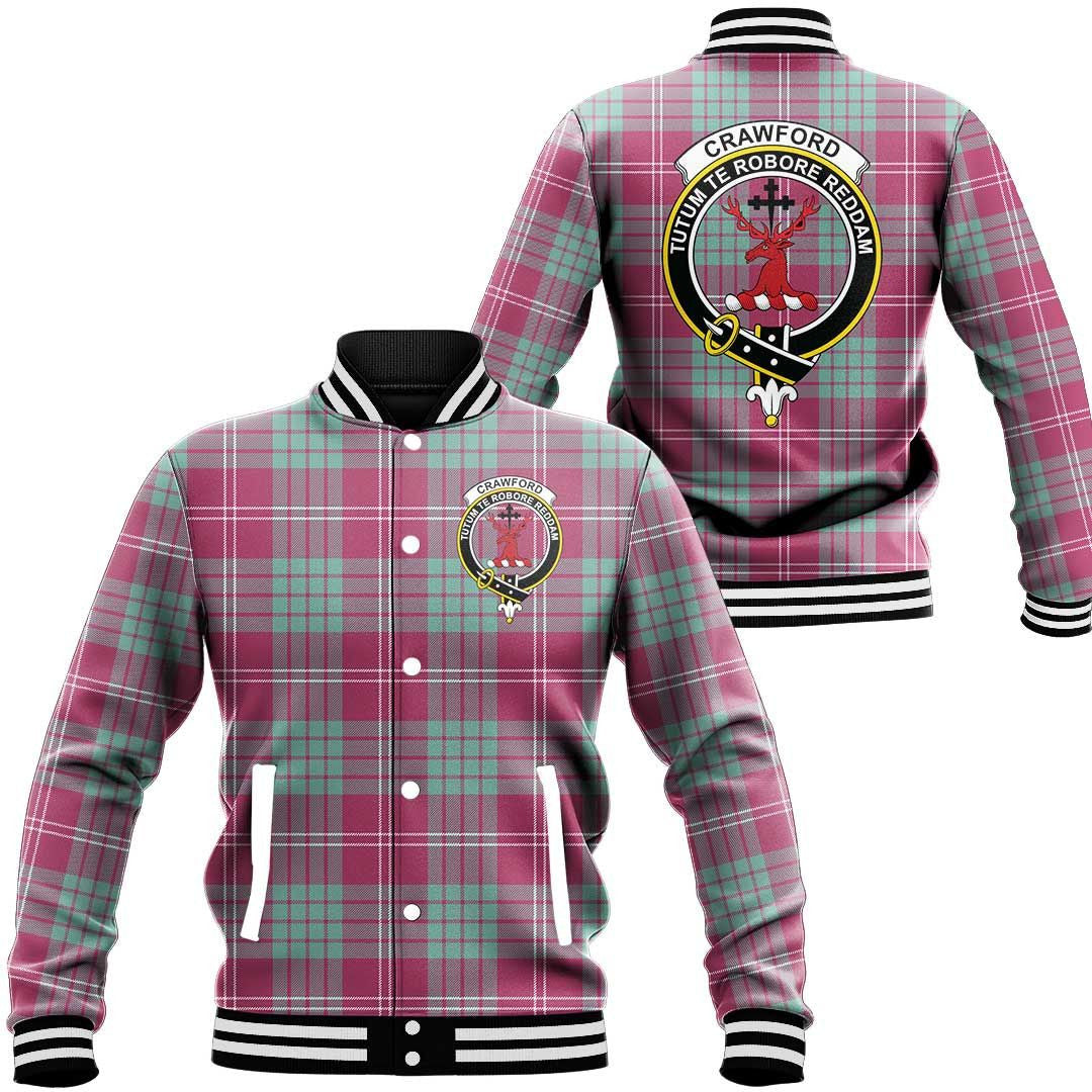 Crawford Ancient Tartan Classic Crest Baseball Jacket