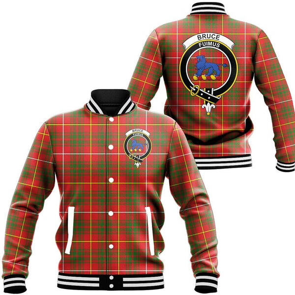 Bruce Modern Tartan Classic Crest Baseball Jacket