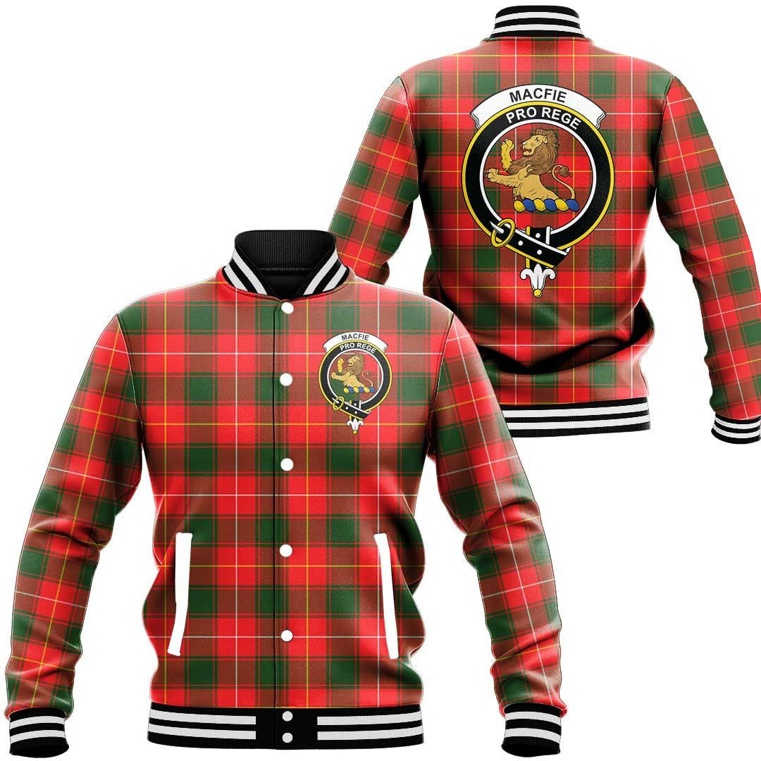 MacFie Tartan Classic Crest Baseball Jacket