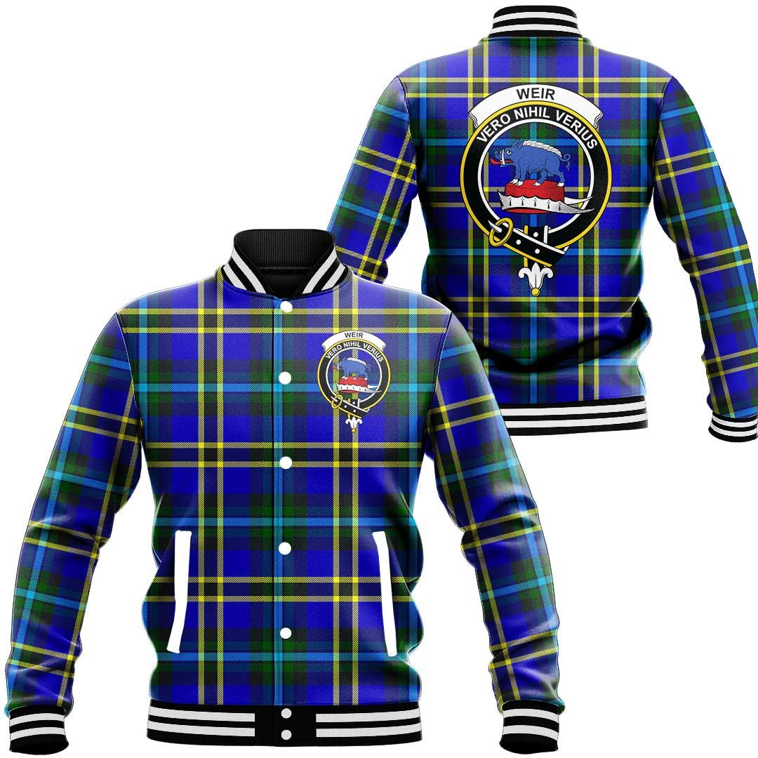 Weir Modern Tartan Classic Crest Baseball Jacket