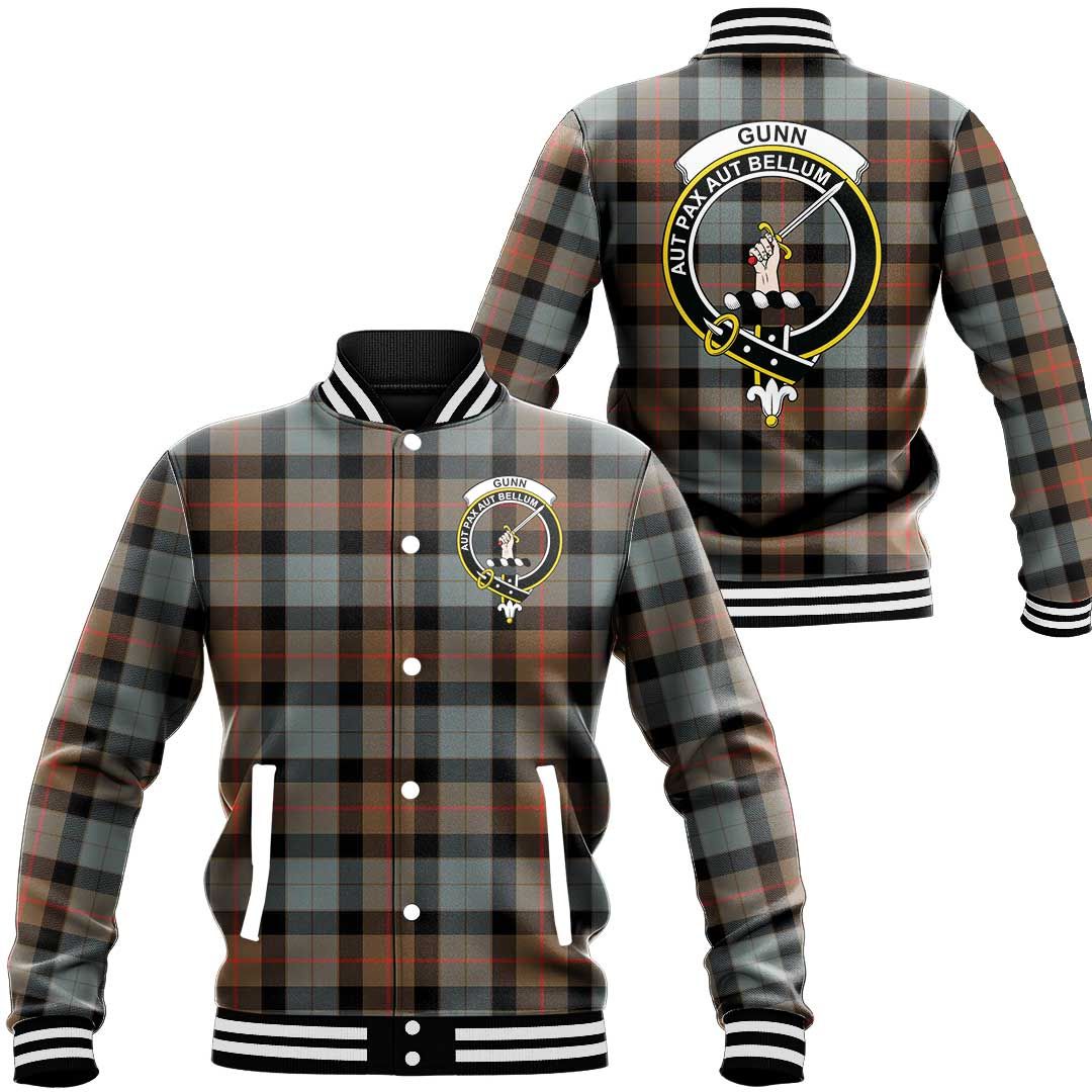 Gunn Weathered Tartan Classic Crest Baseball Jacket