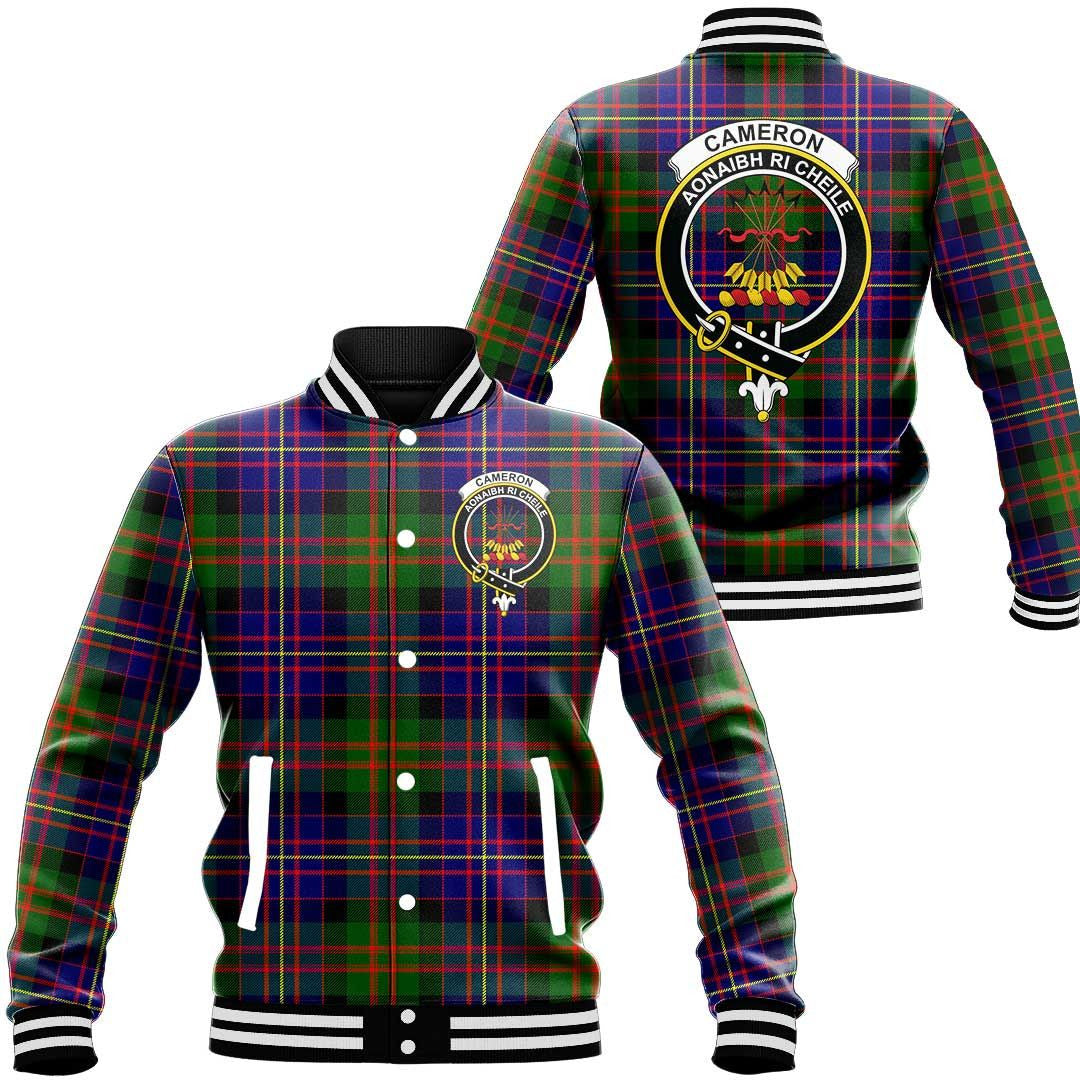 Cameron of Erracht Modern Tartan Classic Crest Baseball Jacket