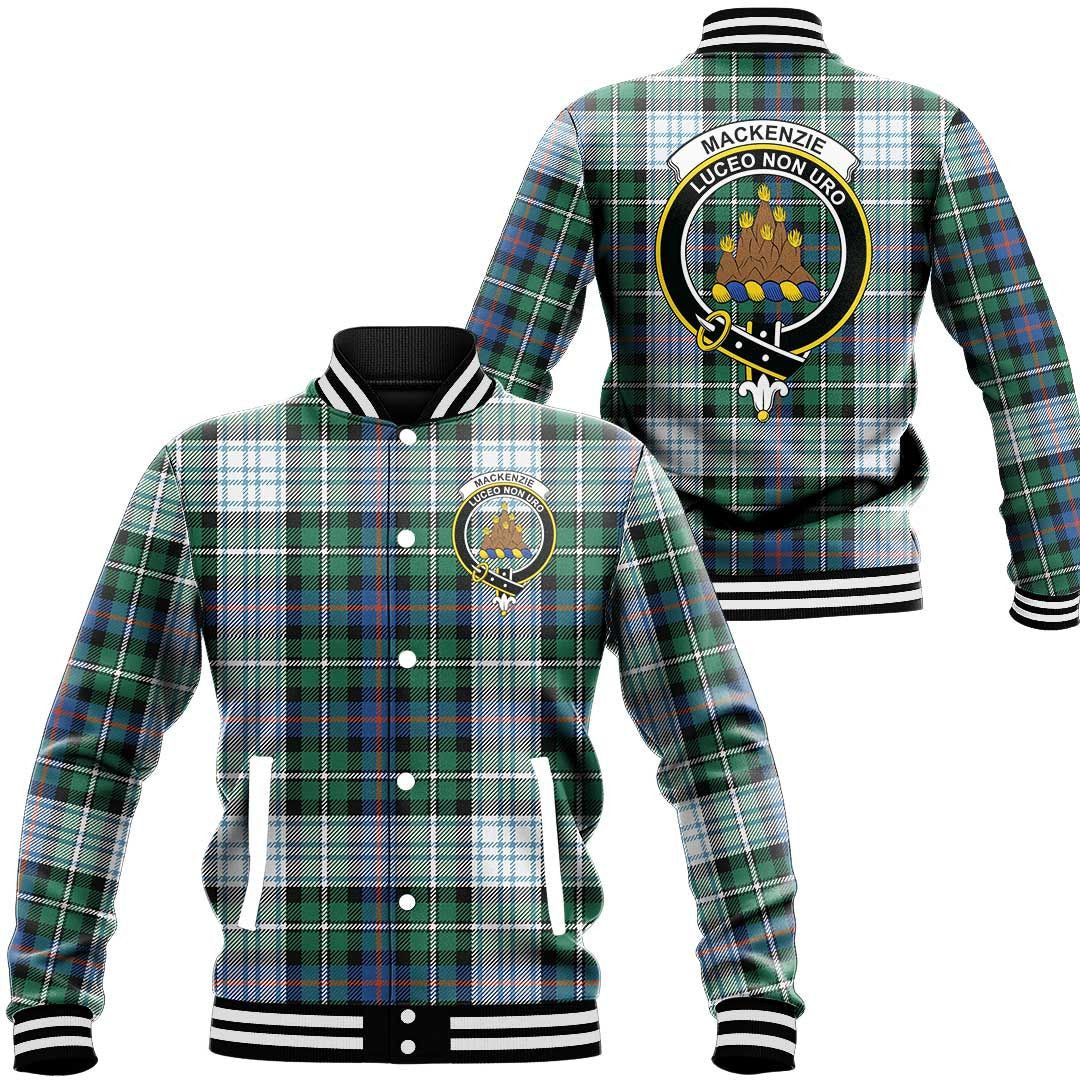 MacKenzie Dress Ancient Tartan Classic Crest Baseball Jacket