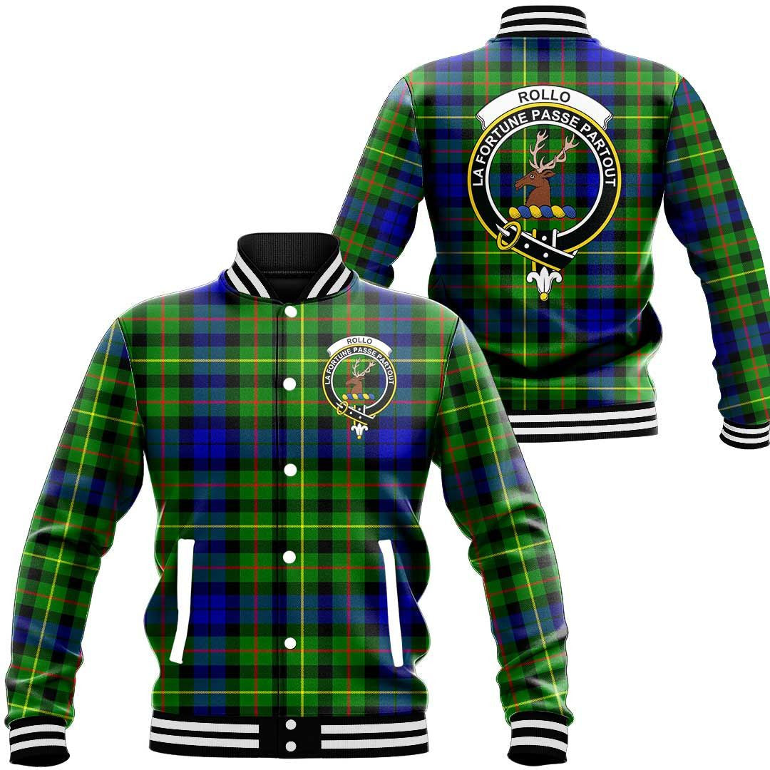 Rollo Modern Tartan Classic Crest Baseball Jacket