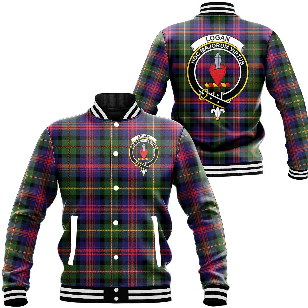 Logan Modern Tartan Classic Crest Baseball Jacket