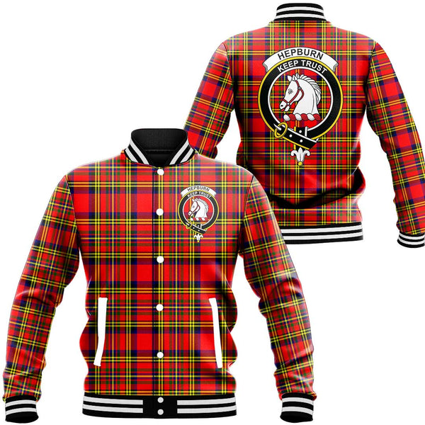 Hepburn Tartan Classic Crest Baseball Jacket