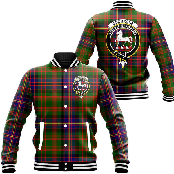 Cochrane Modern Tartan Classic Crest Baseball Jacket