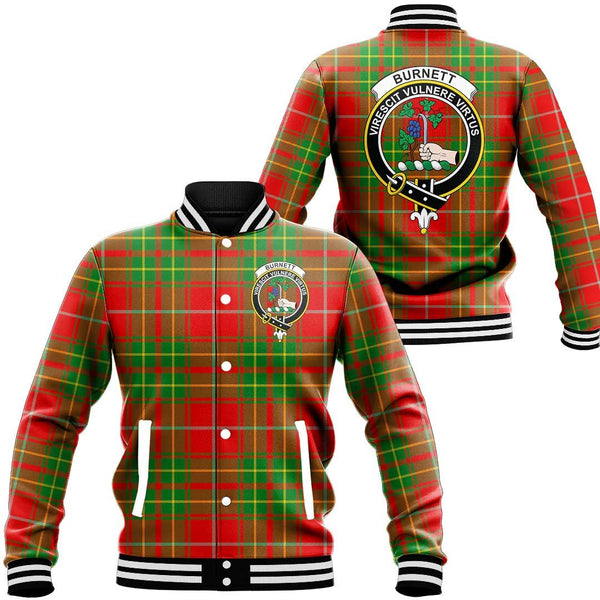 Burnett Ancient Tartan Classic Crest Baseball Jacket