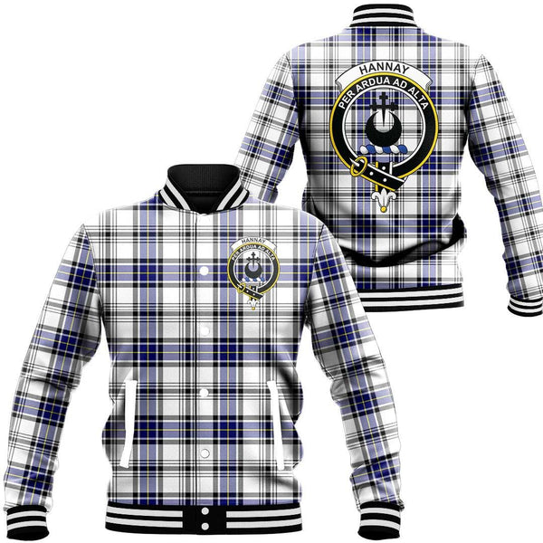 Hannay Modern Tartan Classic Crest Baseball Jacket