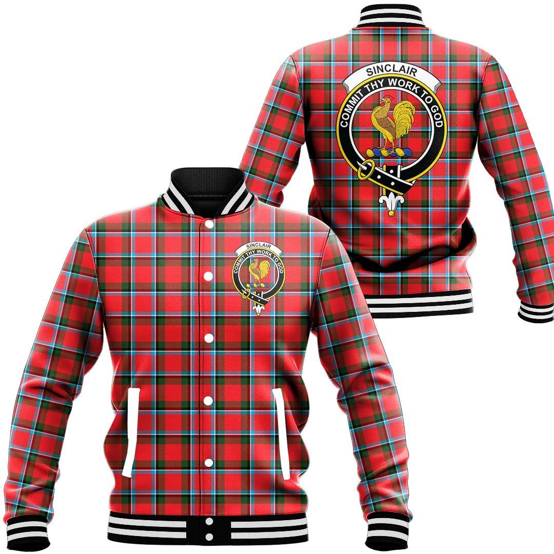 Sinclair Modern Tartan Classic Crest Baseball Jacket