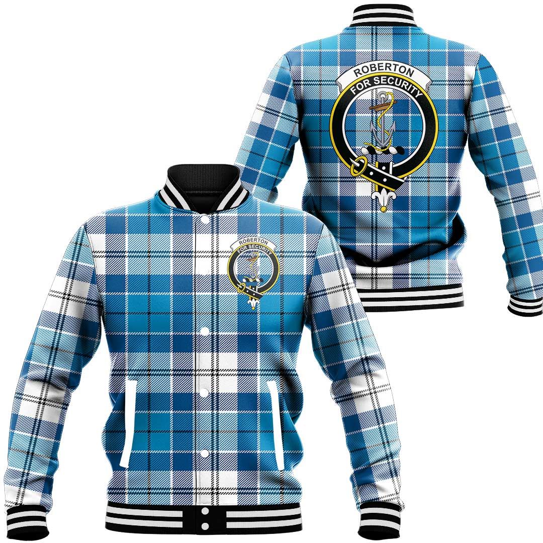 Roberton Tartan Classic Crest Baseball Jacket