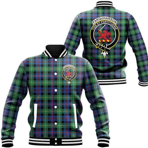 Farquharson Ancient Tartan Classic Crest Baseball Jacket