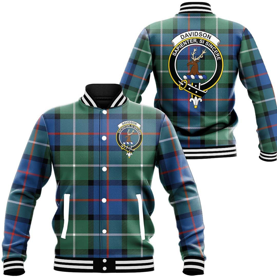 Davidson of Tulloch Tartan Classic Crest Baseball Jacket