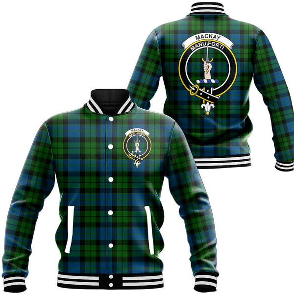 MacKay Modern Tartan Classic Crest Baseball Jacket