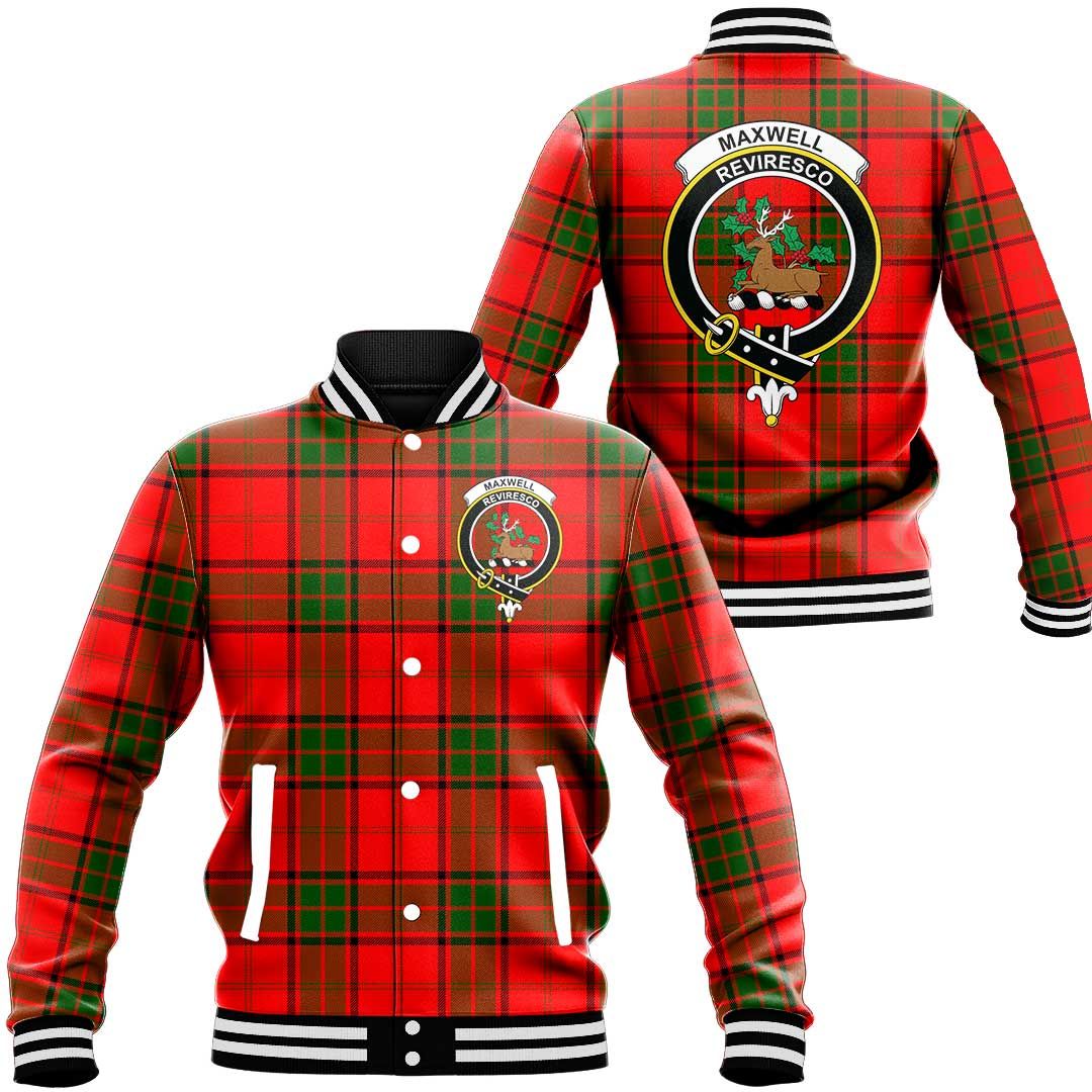 Maxwell Modern Tartan Classic Crest Baseball Jacket