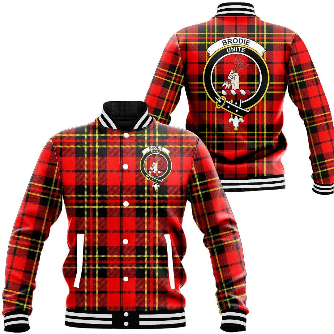 Brodie Modern Tartan Classic Crest Baseball Jacket