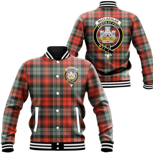 MacLachlan Weathered Tartan Classic Crest Baseball Jacket