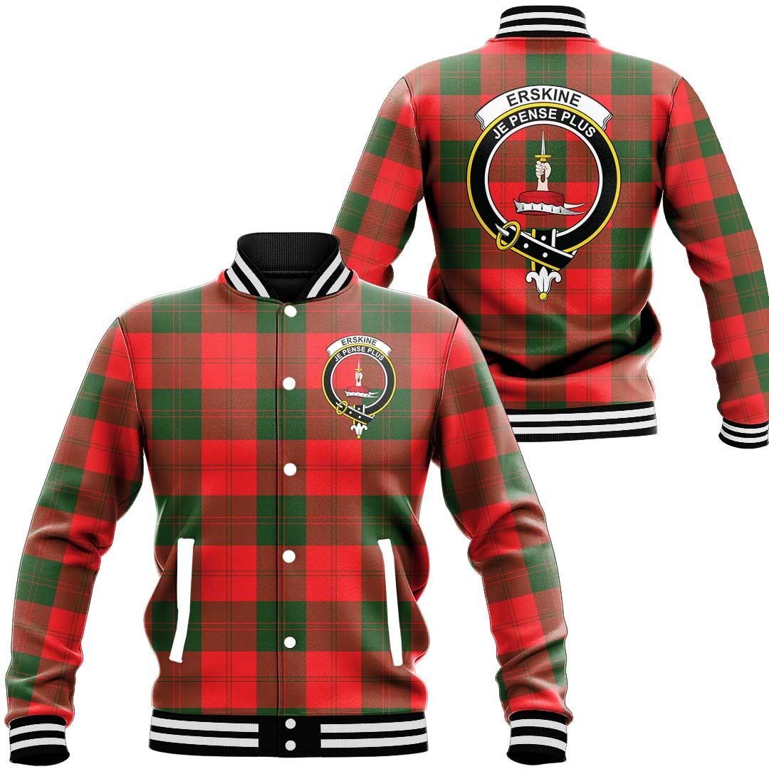 Erskine Modern Tartan Classic Crest Baseball Jacket