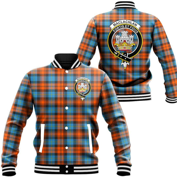 MacLachlan Ancient Tartan Classic Crest Baseball Jacket