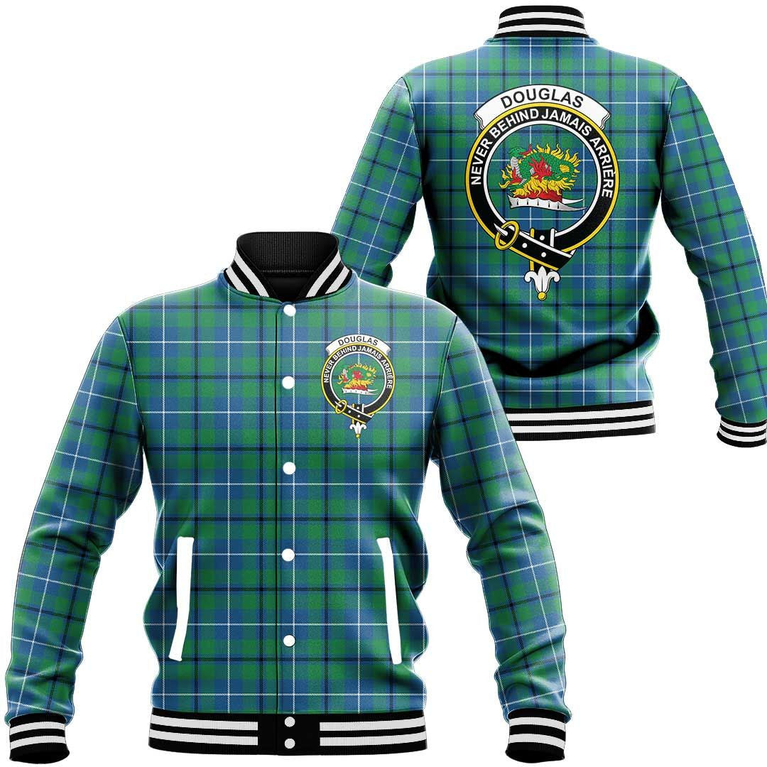 Douglas Ancient Tartan Classic Crest Baseball Jacket