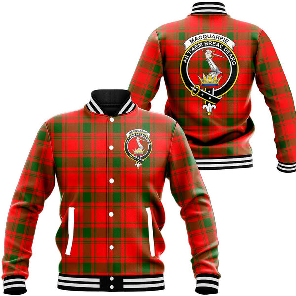 MacQuarrie Modern Tartan Classic Crest Baseball Jacket