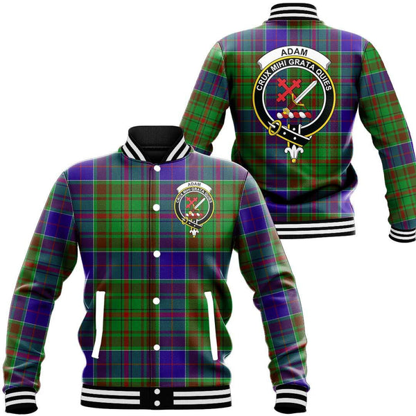 Adam Tartan Classic Crest Baseball Jacket