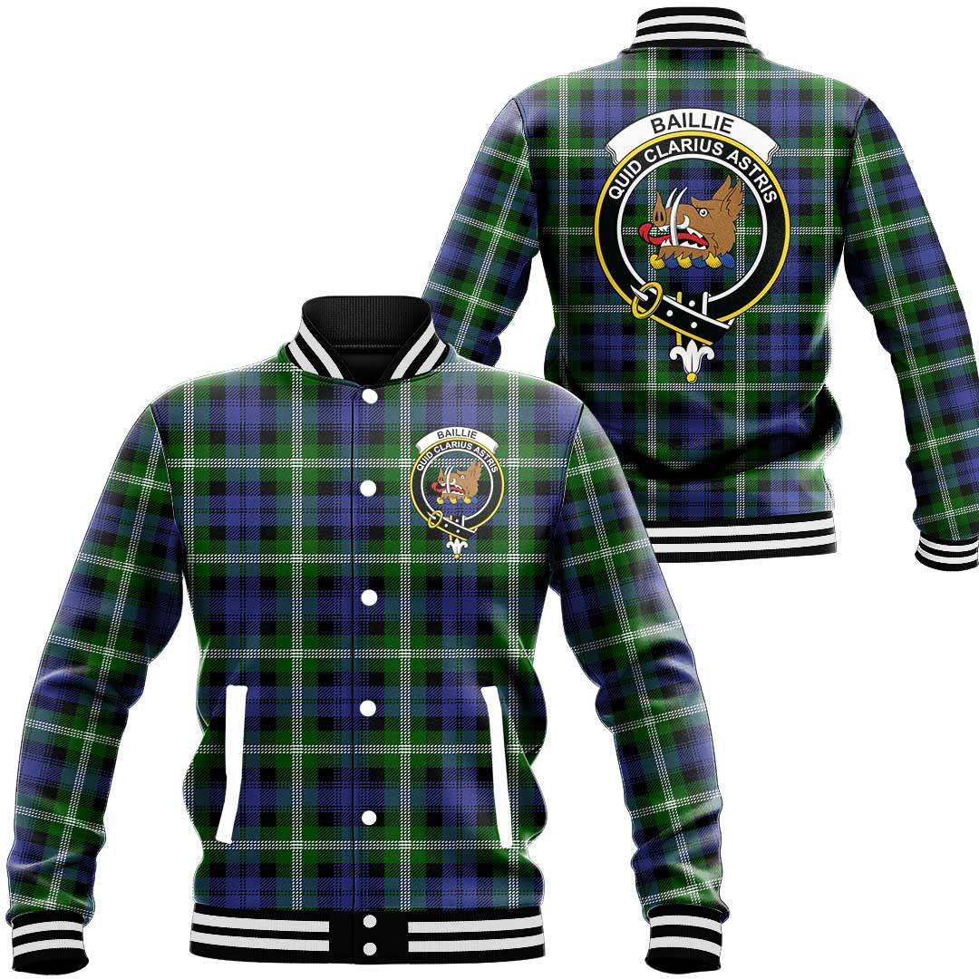 Baillie Modern Tartan Classic Crest Baseball Jacket