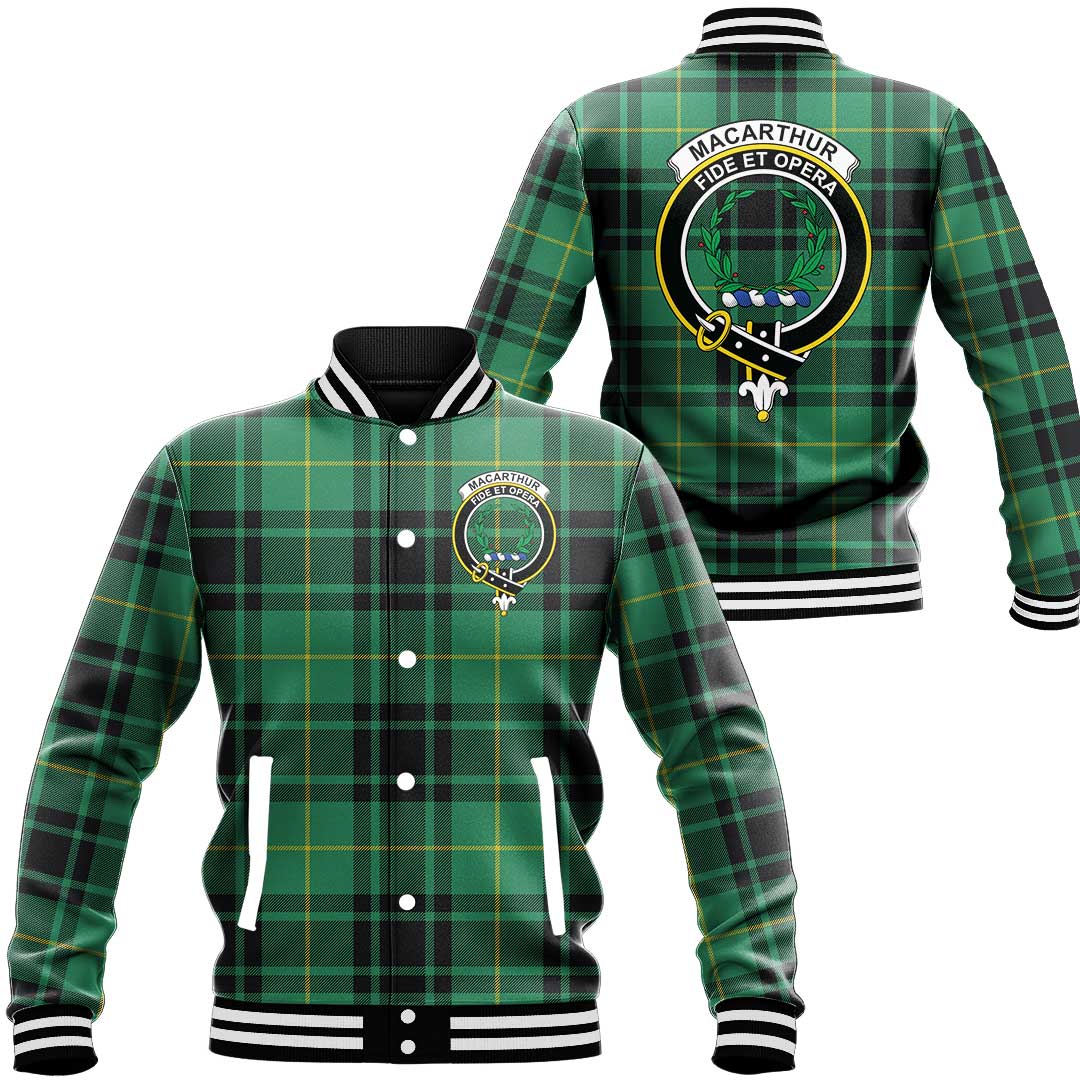 MacArthur Ancient Tartan Classic Crest Baseball Jacket