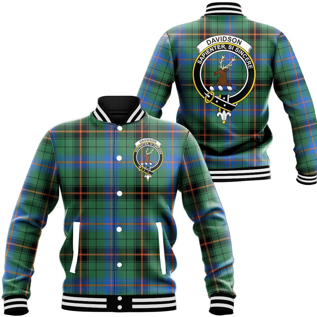 Davidson Ancient Tartan Classic Crest Baseball Jacket