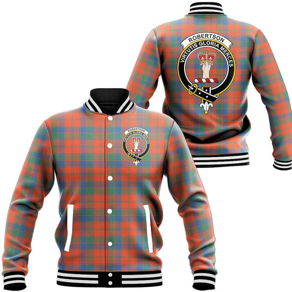 Robertson Ancient Tartan Classic Crest Baseball Jacket