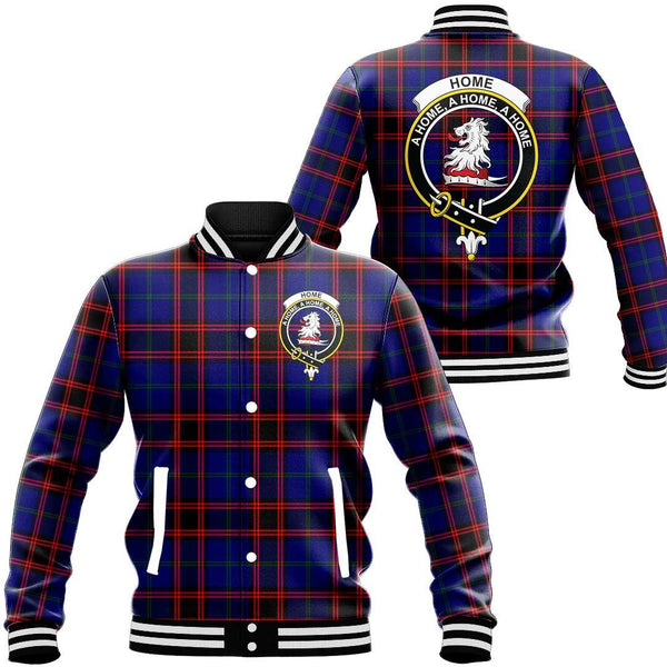 Home Modern Tartan Classic Crest Baseball Jacket