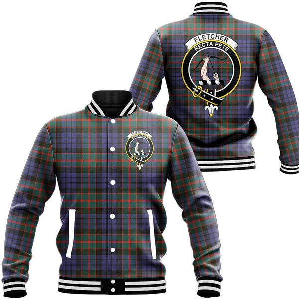 Fletcher of Dunans Tartan Classic Crest Baseball Jacket