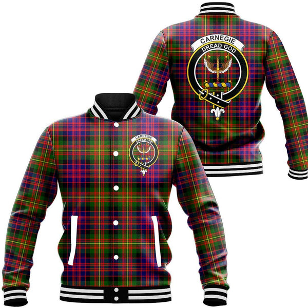 Carnegie Modern Tartan Classic Crest Baseball Jacket