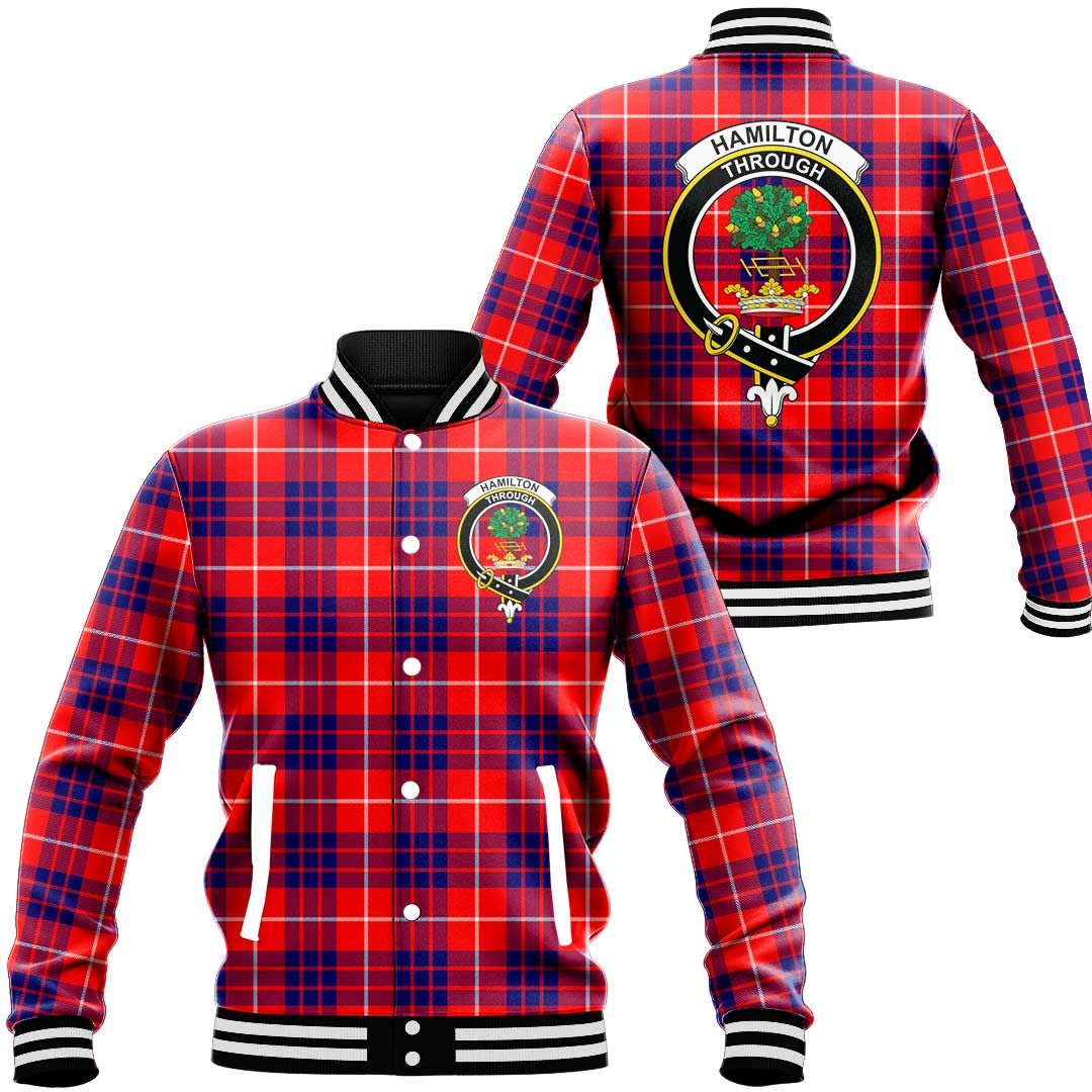 Hamilton Modern Tartan Classic Crest Baseball Jacket