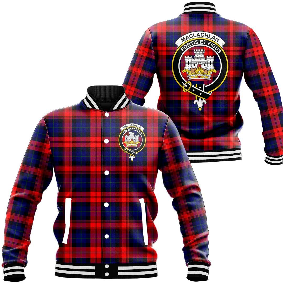 MacLachlan Modern Tartan Classic Crest Baseball Jacket