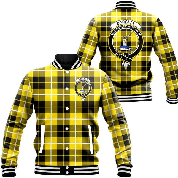 Barclay Dress Modern Tartan Classic Crest Baseball Jacket