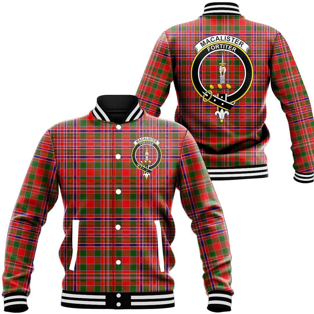 MacAlister Modern Tartan Classic Crest Baseball Jacket