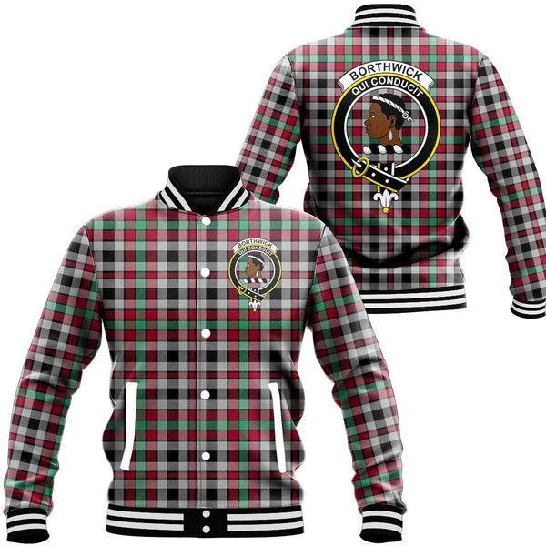 Borthwick Ancient Tartan Classic Crest Baseball Jacket