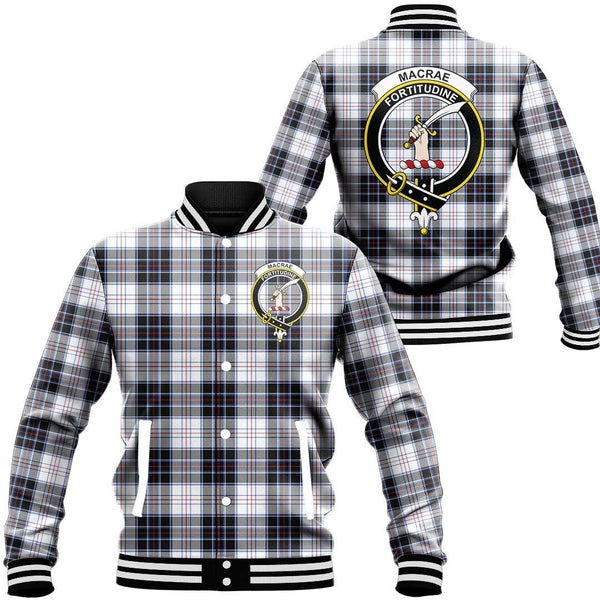 MacRae Dress Modern Tartan Classic Crest Baseball Jacket