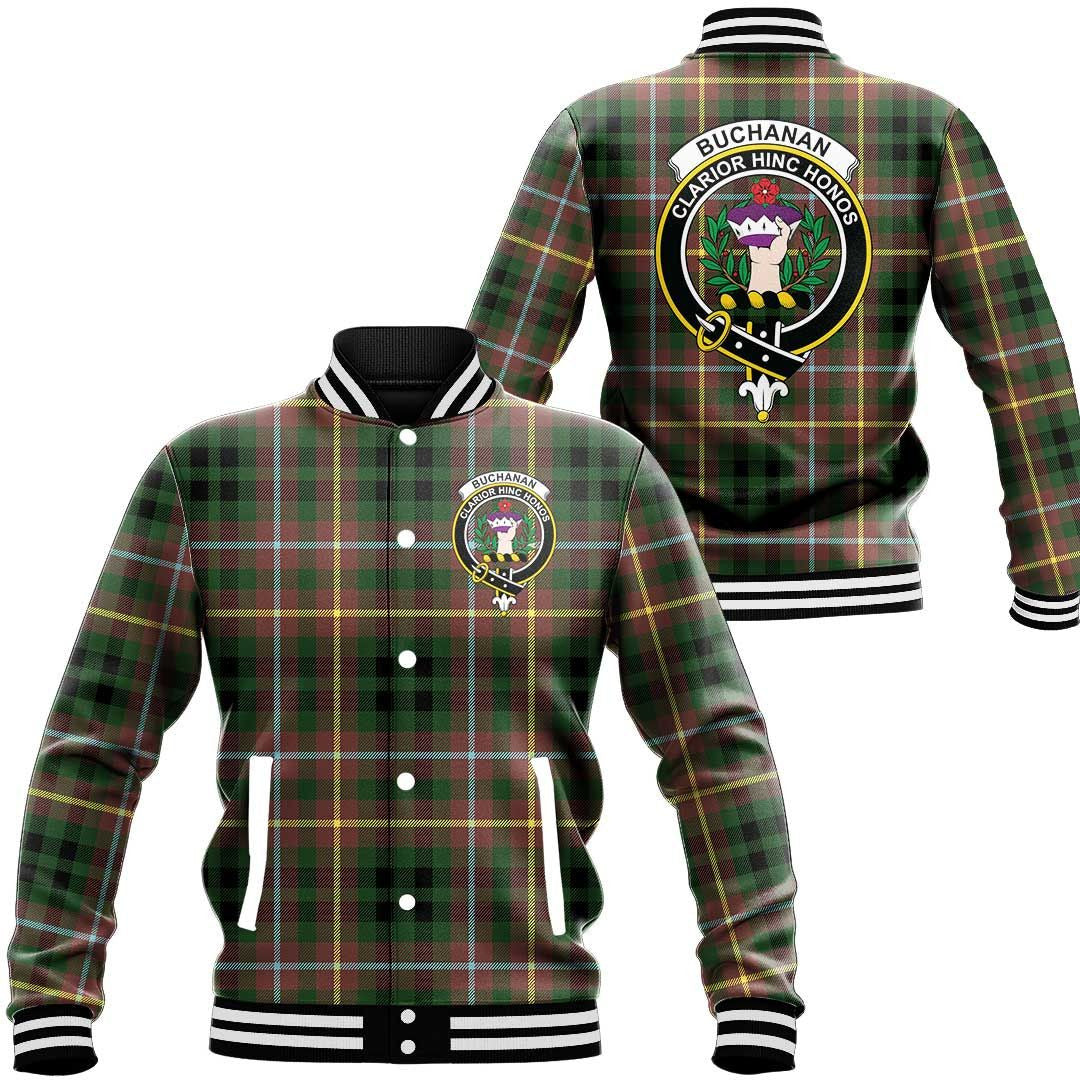 Buchanan Hunting Tartan Classic Crest Baseball Jacket