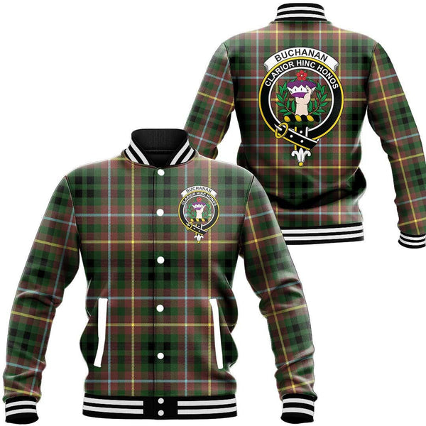 Buchanan Hunting Tartan Classic Crest Baseball Jacket