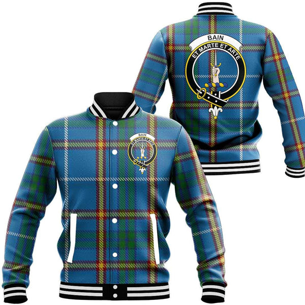 Bain Tartan Classic Crest Baseball Jacket