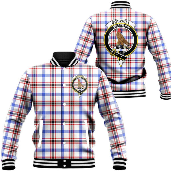 Boswell Modern Tartan Classic Crest Baseball Jacket